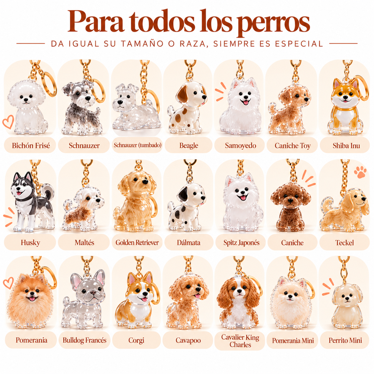 Huellia - Llavero Recuerdo de tu Mascota
