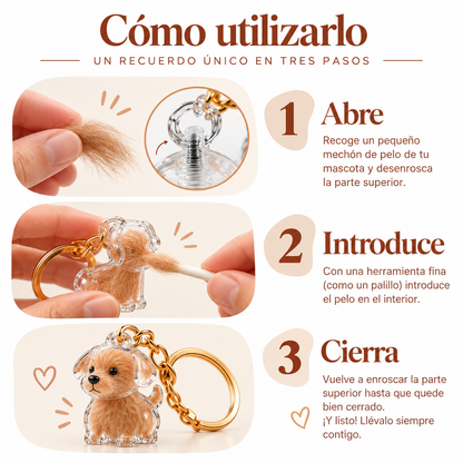 Huellia - Llavero Recuerdo de tu Mascota